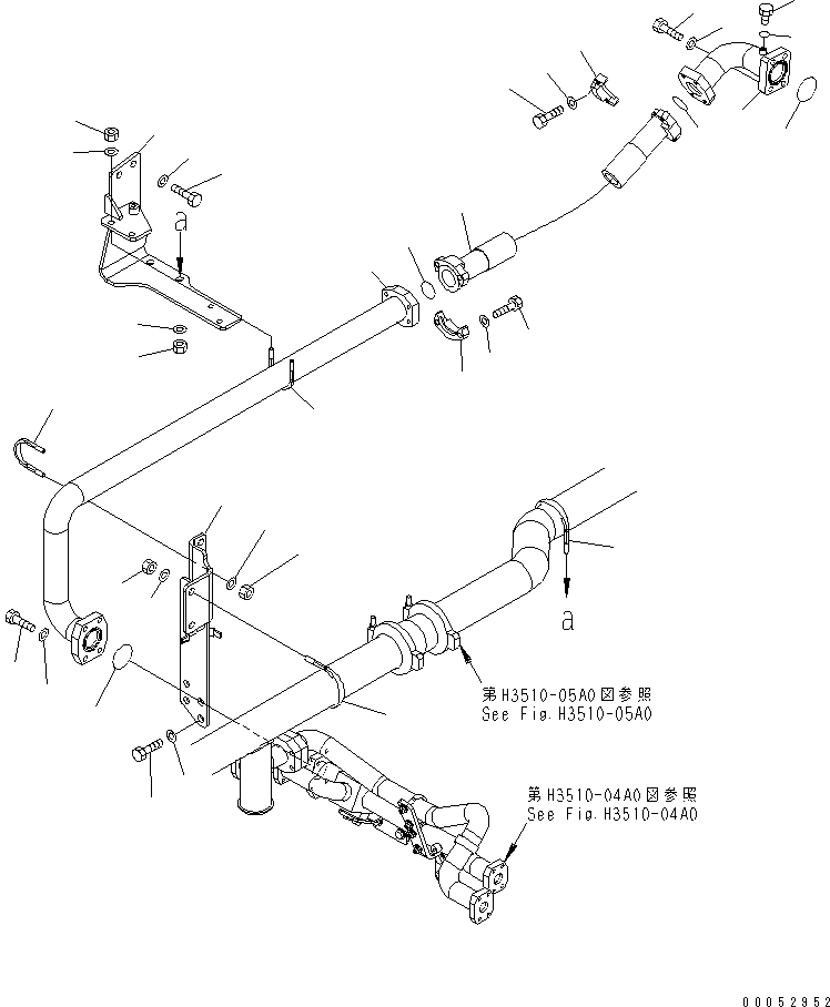 Шланг фланцевого типа 07296-020A7 KOMATSU