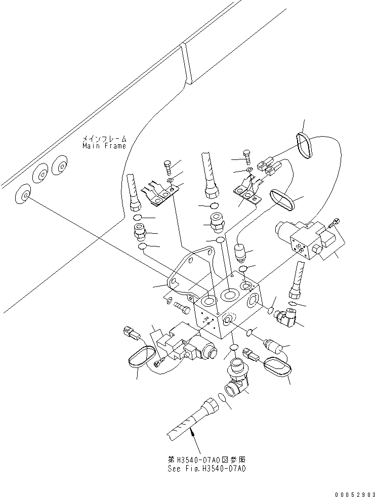 Клапан в сборе 561-43-80601 KOMATSU