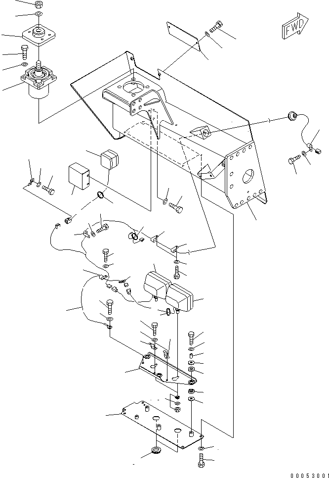 FRONT SUPPORT,L.H. 561-85-80100 KOMATSU