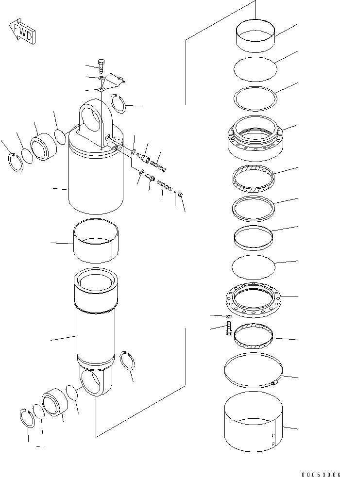 REAR SUSPENSION A. 561-50-82002 KOMATSU