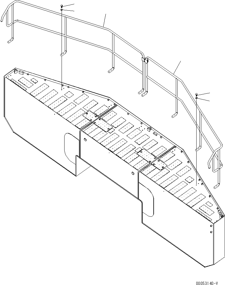 HAND RAIL,L.H. 21T-54-34411 KOMATSU
