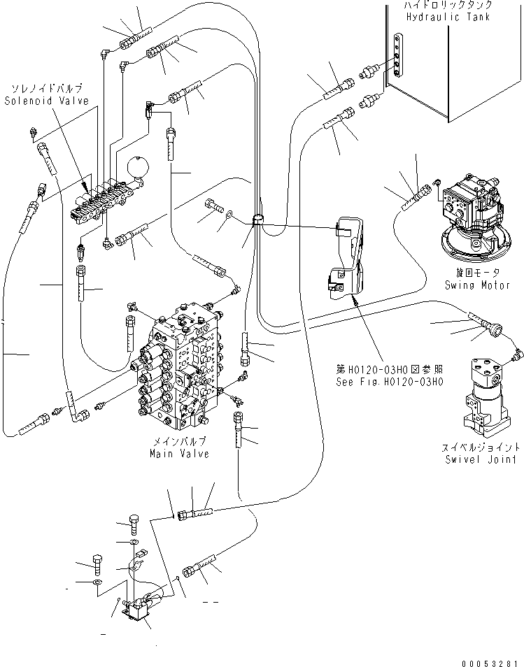 Шланг 22U-62-26830 KOMATSU