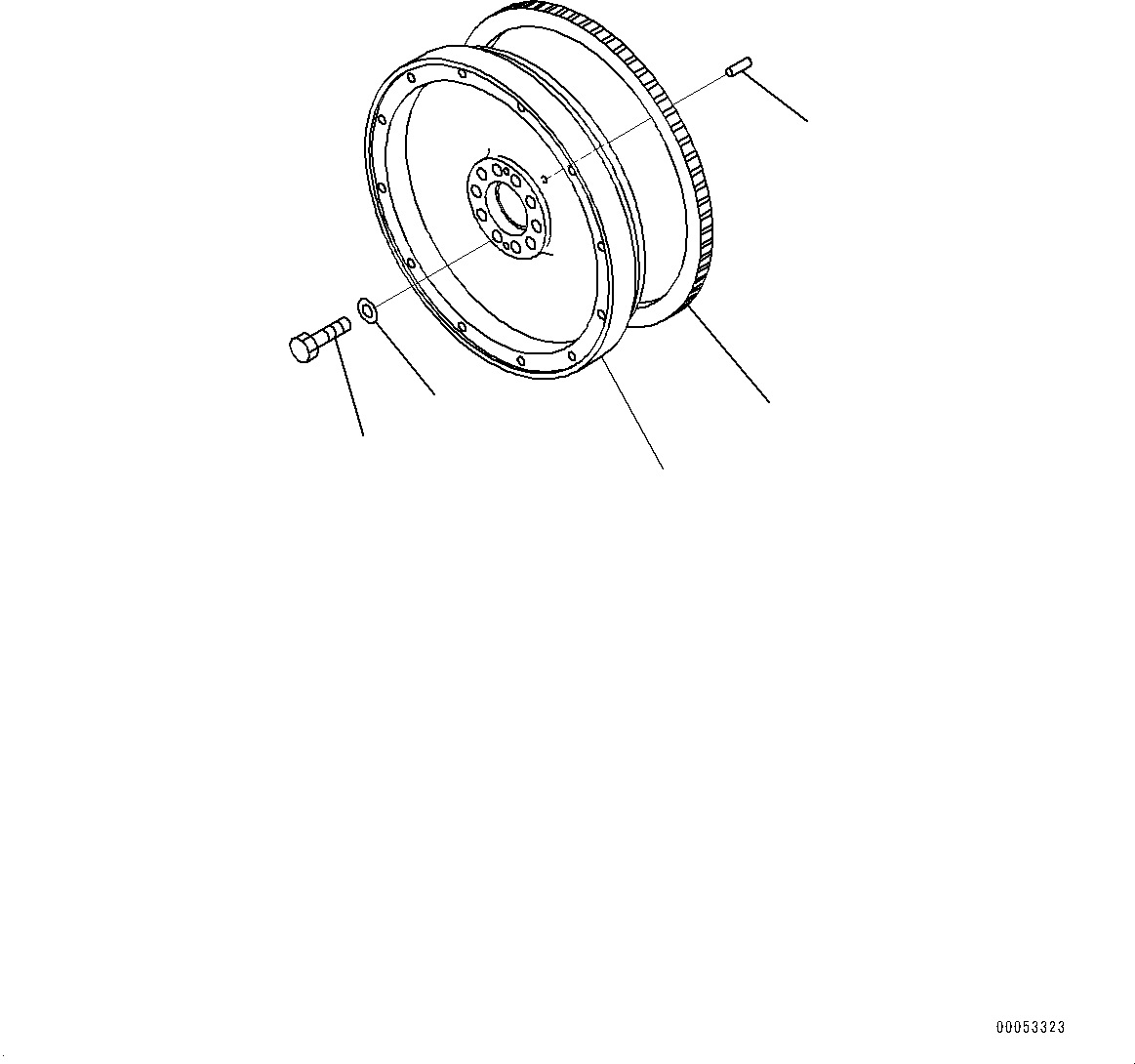 Flywheel Assembly 6219-31-4300 KOMATSU