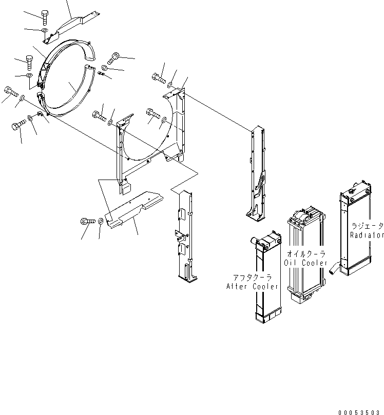 Кожух вентилятора 22U-03-28560 KOMATSU
