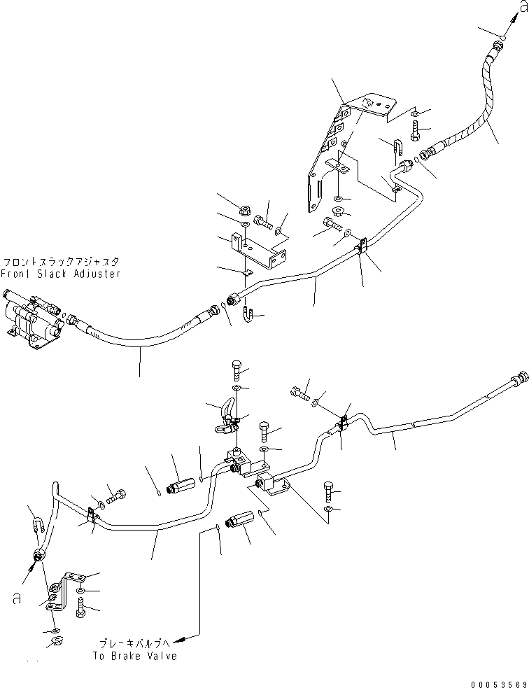Шланг с торцевым уплотнением 02753-004A5 KOMATSU