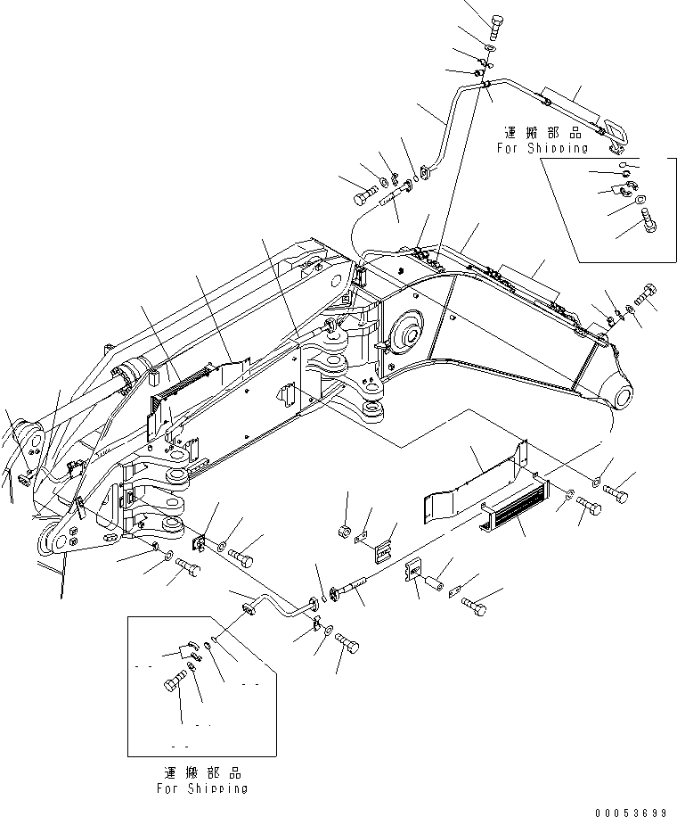 Трубка 208-62-74680 KOMATSU