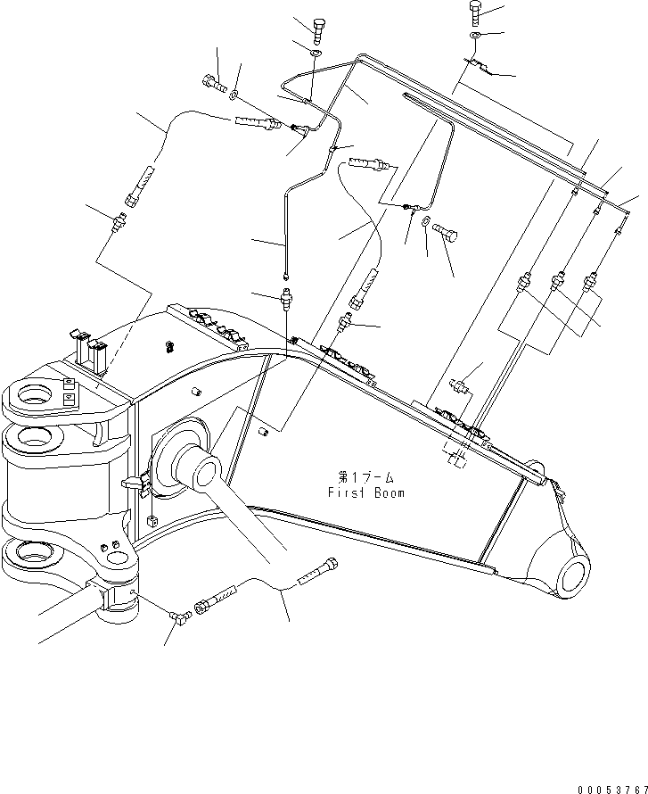 Трубка 208-70-71180 KOMATSU