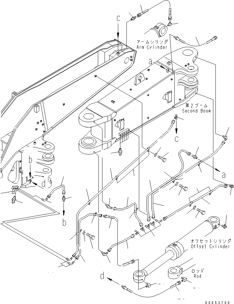 Трубка 208-70-64751 KOMATSU