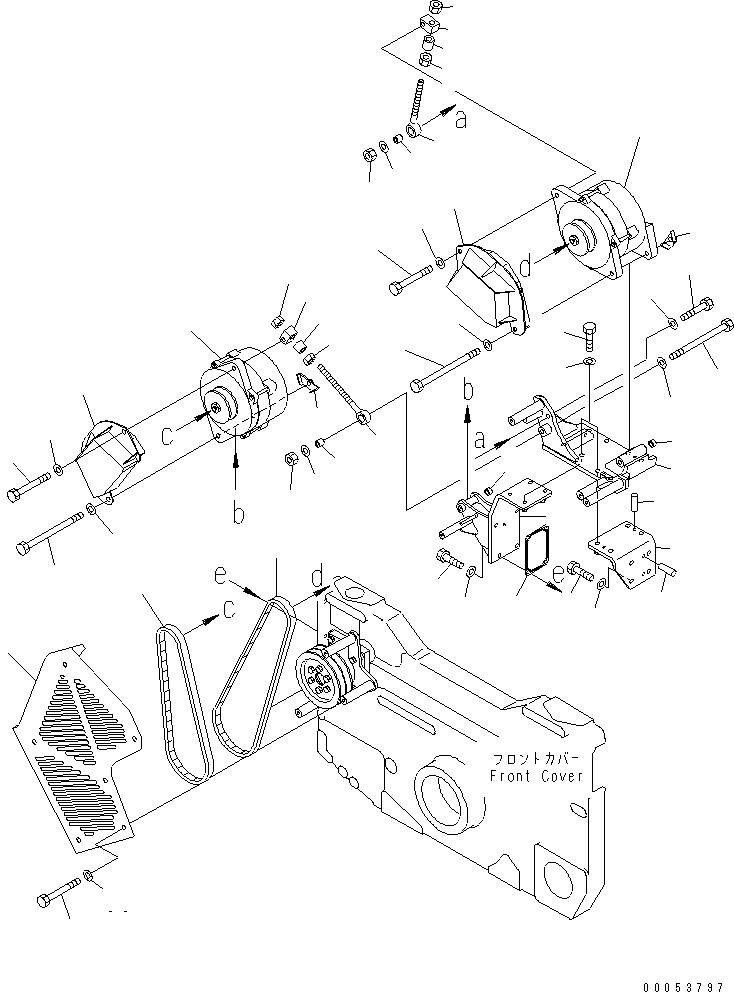 Клиновой ремень 04120-21944 KOMATSU