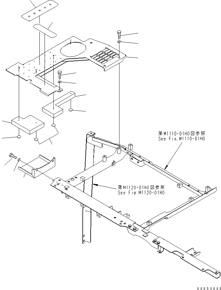 Крышка 22U-54-27633 KOMATSU