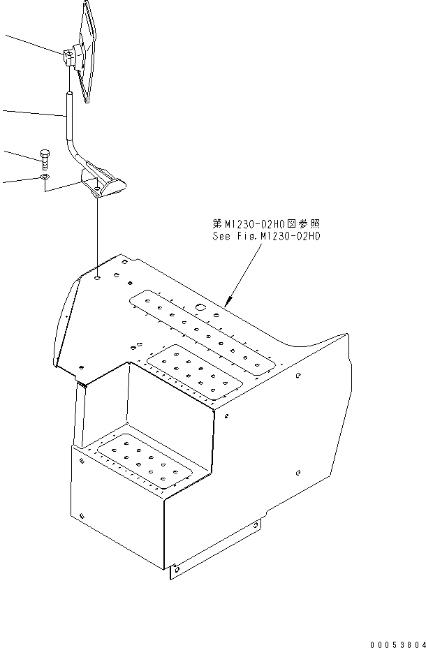 Кронштейн 22U-54-28750 KOMATSU