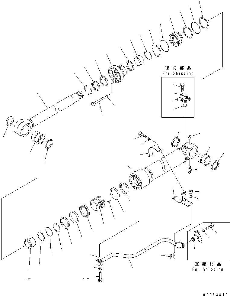 CYLINDER GROUP, R.H. (FINAL COATING) (\8\707-01-XR970) KOMATSU