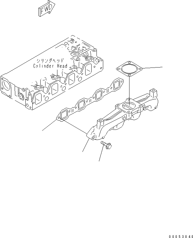 MANIFOLD,EXHAUST 6204-13-5110 KOMATSU