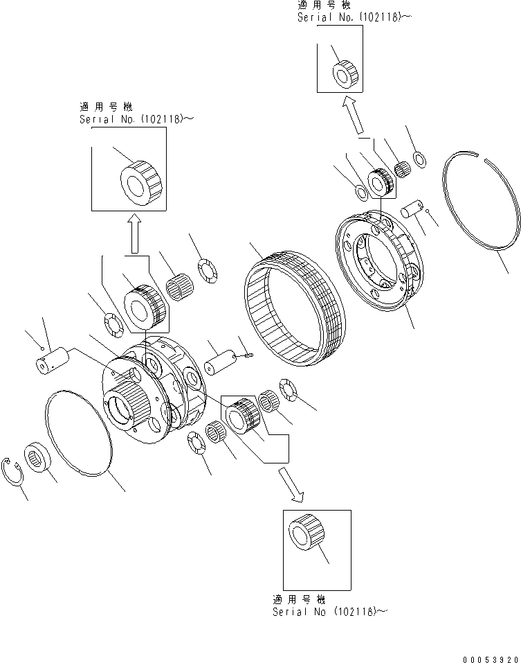 Зубчатый венец 17A-15-22650 KOMATSU