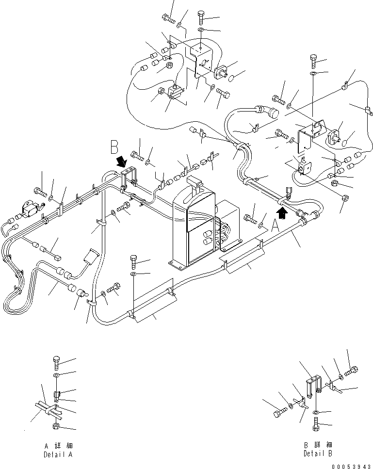 WIRE ASS'Y,(FOR CLUSTER GAUGE) 561-43-45121 KOMATSU