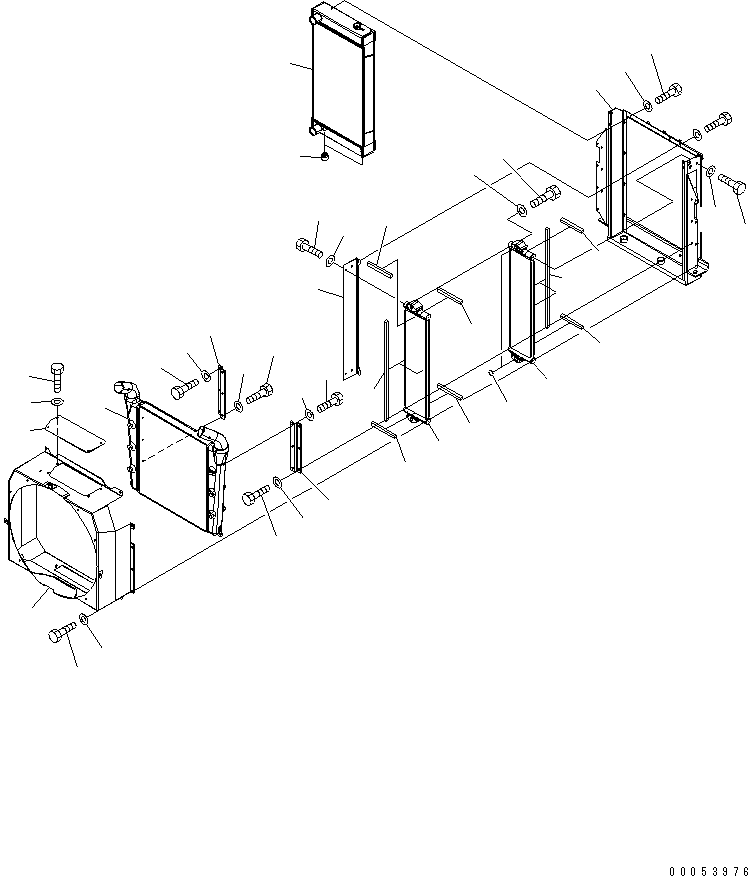 Масляный радиатор 23B-03-61640 KOMATSU