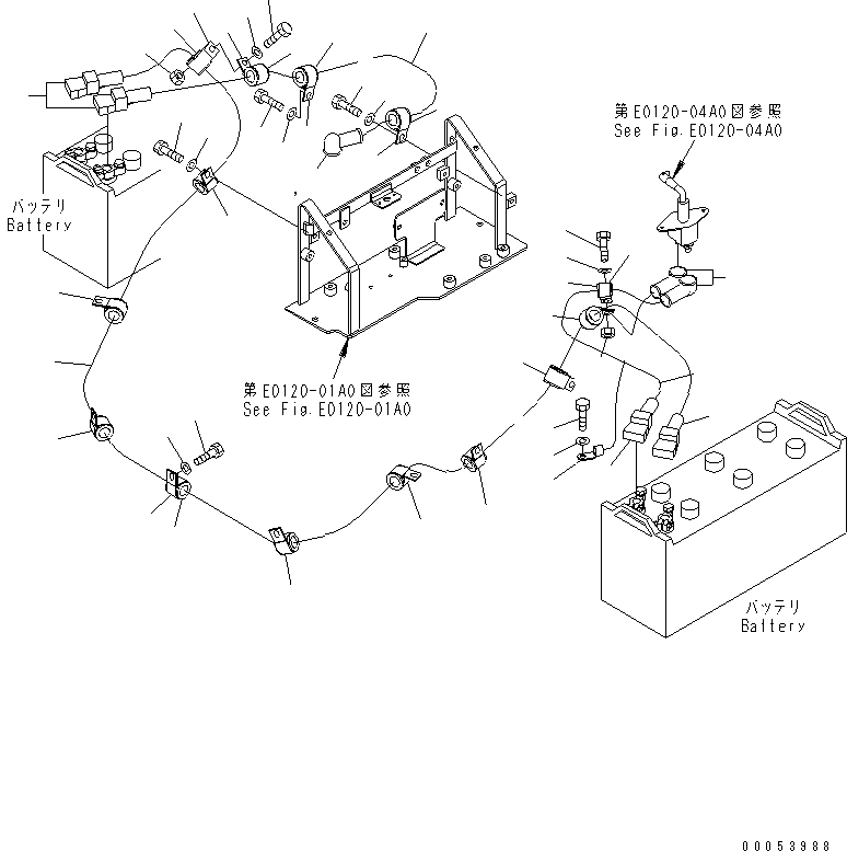 Кабель 08028-ED050 KOMATSU