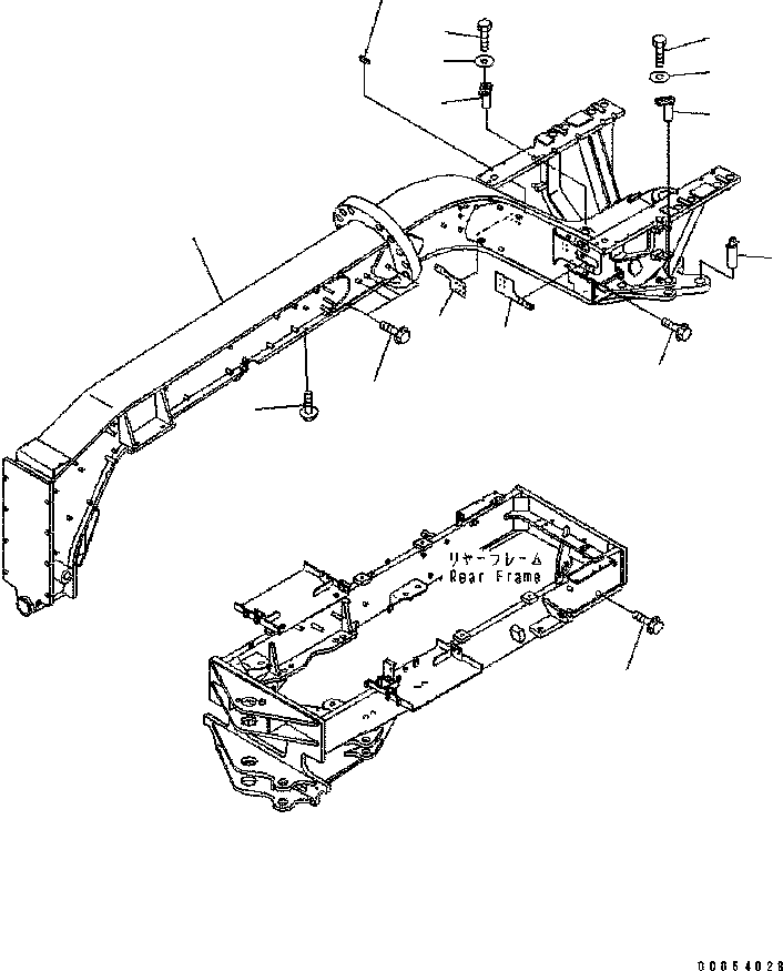 FRAME {FRONT} {WITHOUT SCARIFIER} 23A-46-31502 KOMATSU