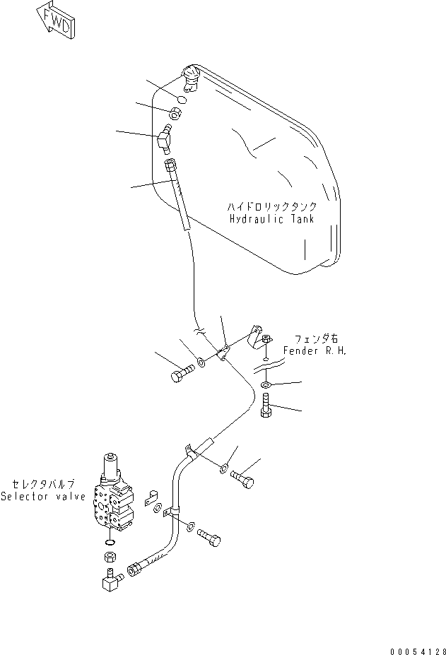 HOSE,(FOR SLAG HANDLING) 07113-A0325 KOMATSU