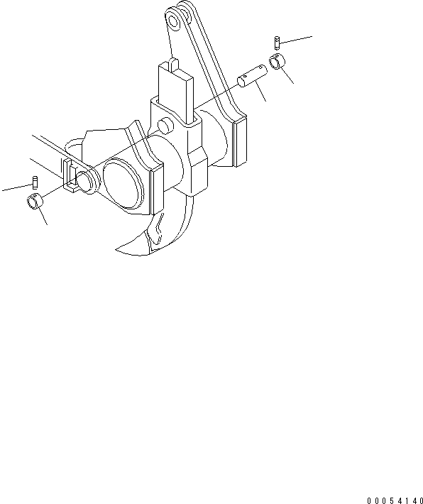 PIN,(WITHOUT PIN PULLER) 175-79-57110 KOMATSU