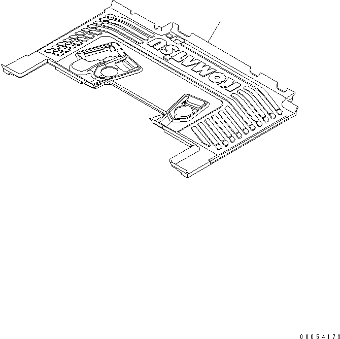 Коврик пола 23B-54-62313 KOMATSU