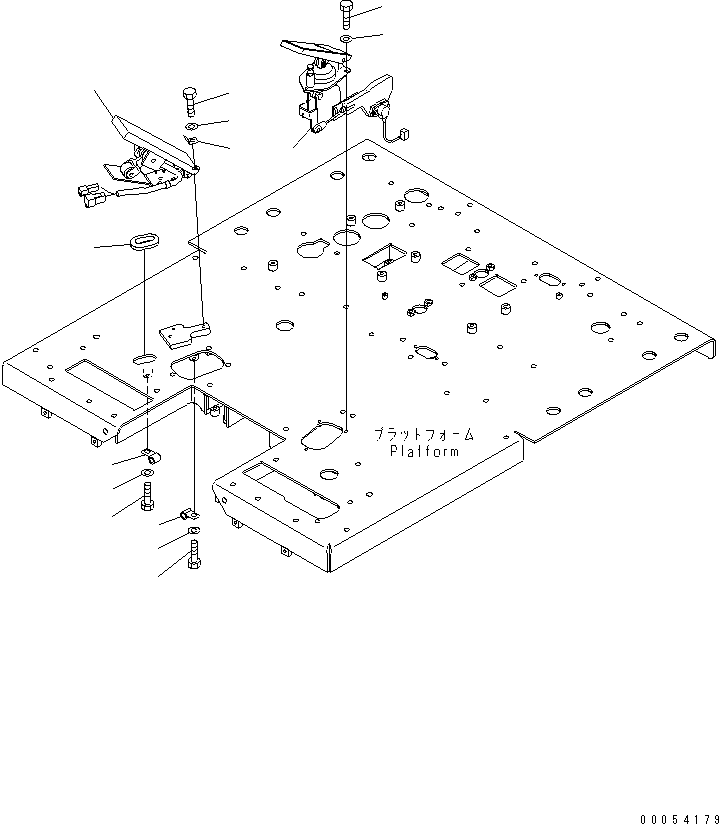 PEDAL,(SEE FIG. Y1690-01A0A) (729-14-13001) KOMATSU