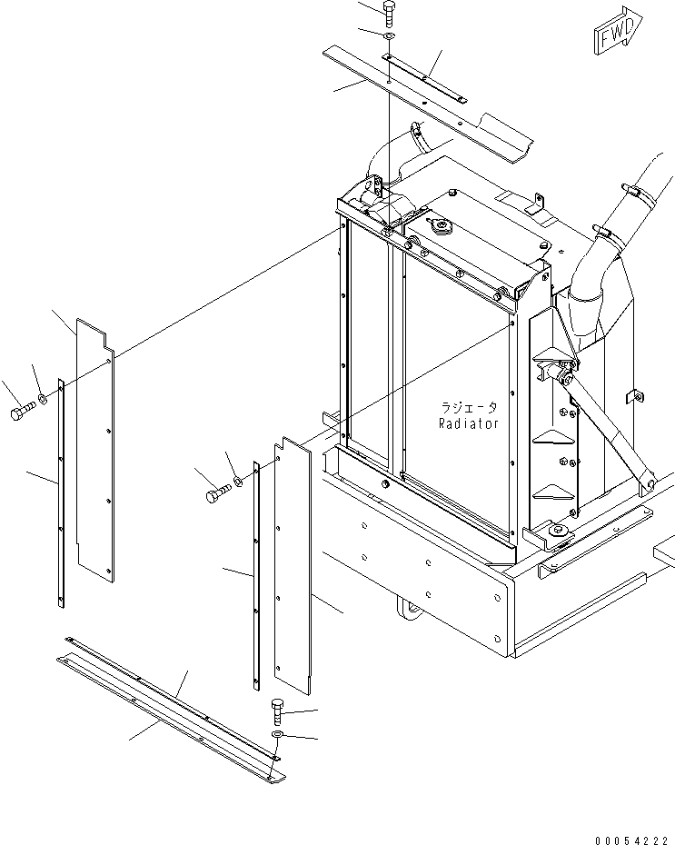 Резиновый элемент 23B-54-63231 KOMATSU