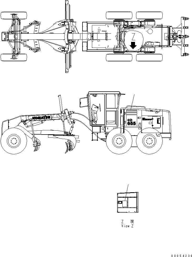 Табличка смазки 23B-53-61230 KOMATSU