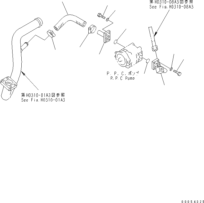 Трубка 14Y-62-11761 KOMATSU