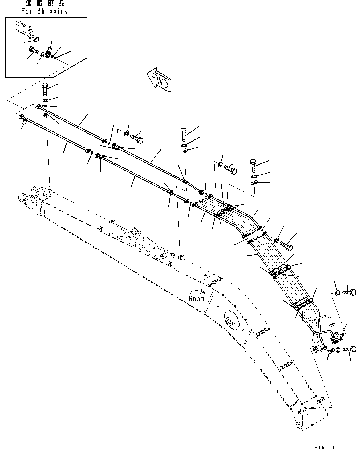 Трубка 207-62-83280 KOMATSU
