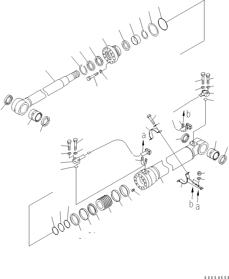 Трубка правая 707-86-68240 KOMATSU