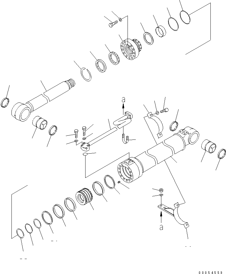 CYLINDER GROUP,(SEE FIG. Y1620-01A2) (\8\707-01-XN030) KOMATSU