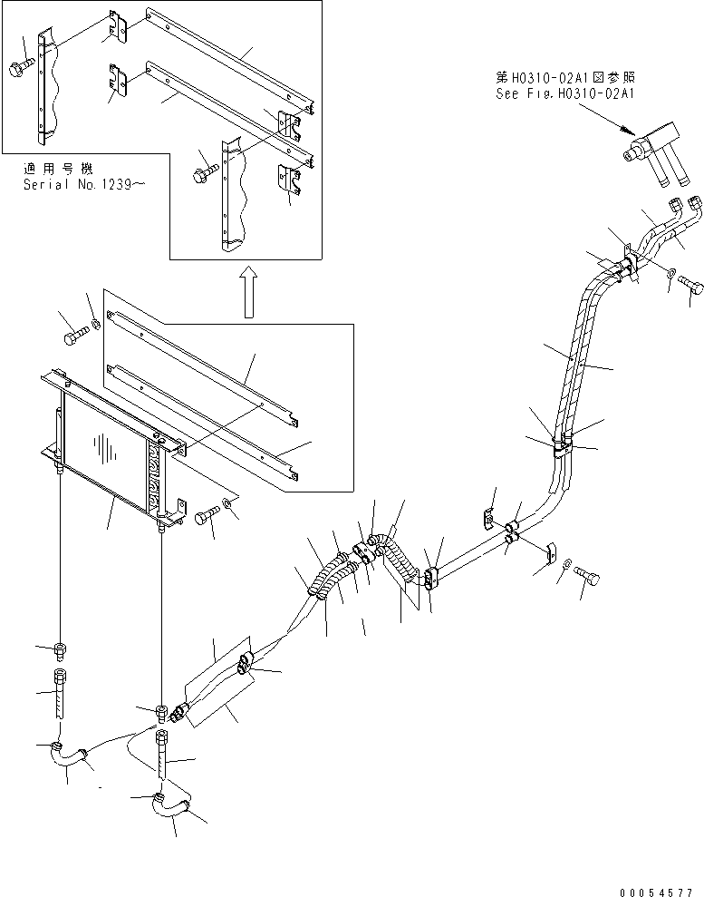Шланг 07623-00541 KOMATSU