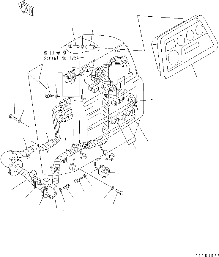 Жгут проводов 134-06-64232 KOMATSU
