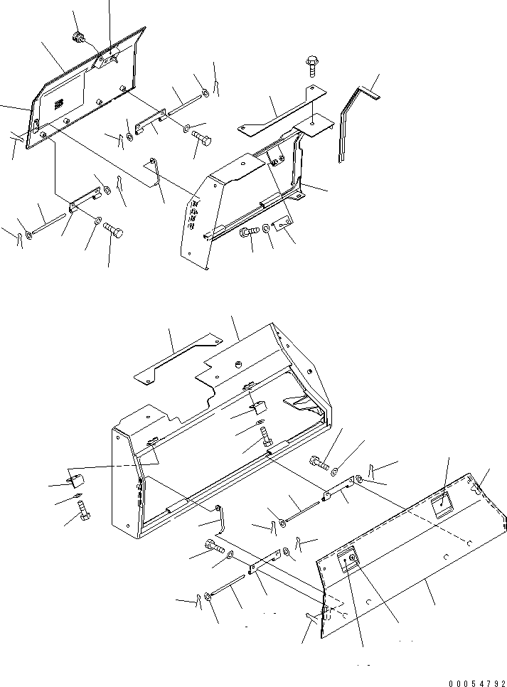 COVER R.H 134-54-64323 KOMATSU