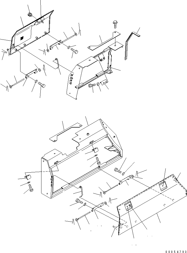COVER ASS'Y,R.H. 134-54-64502 KOMATSU