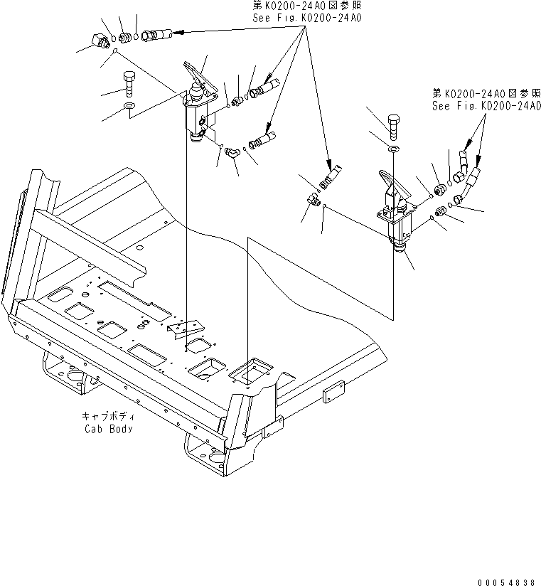 Клапан аварийного тормоза 561-43-86121 KOMATSU