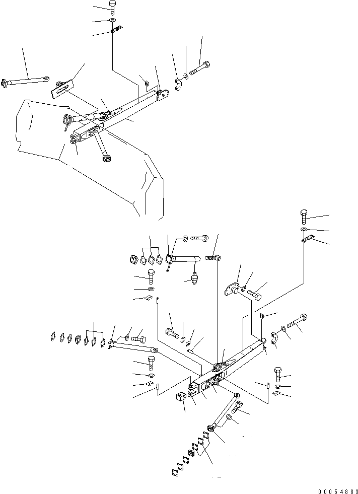 Кронштейн (сварной) 154-71-22240 KOMATSU