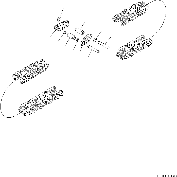 TRACK LINK ASS'Y,GD65E 14X-32-00221 KOMATSU