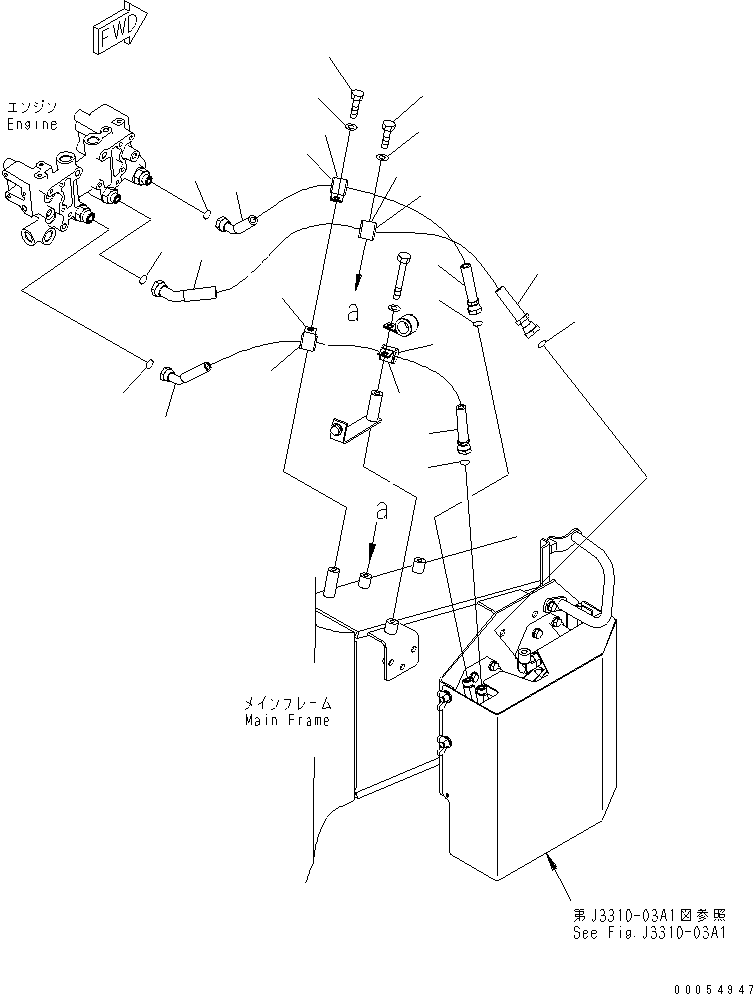 Шланг 02764-00408 KOMATSU