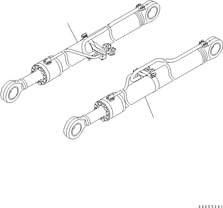 CYLINDER GROUP,L.H. (FINAL COATING) (\8\707-01-XZ503) KOMATSU
