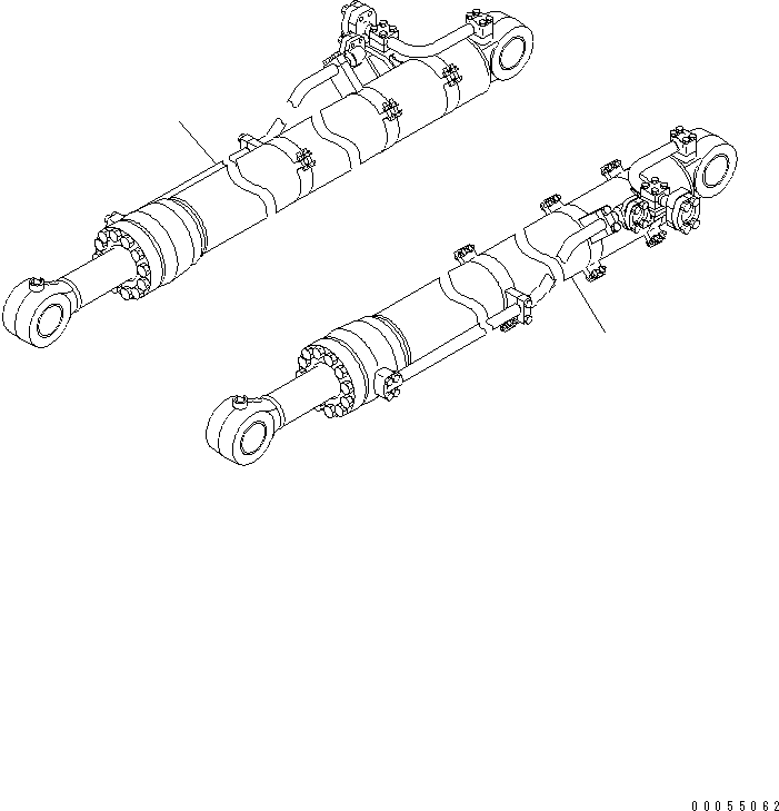CYLINDER GROUP,L.H. (FINAL COATING) (\8\707-01-XN560) KOMATSU