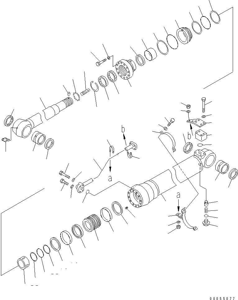 Шток поршня 707-58-95162 KOMATSU
