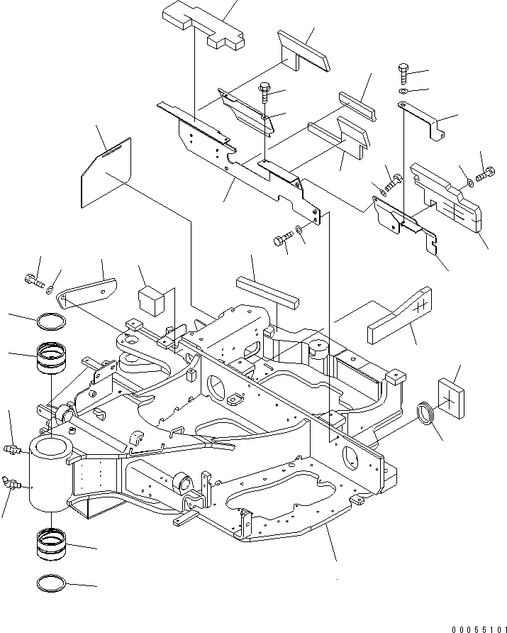 FRAME,REVOLVING 22F-910-2630 KOMATSU