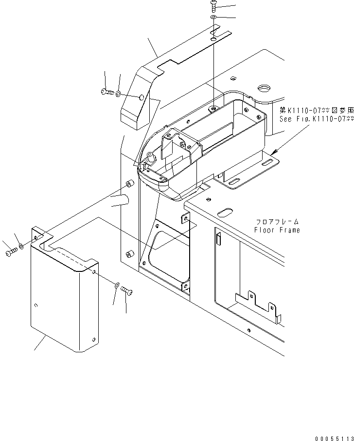 Крышка 22F-43-21320 KOMATSU