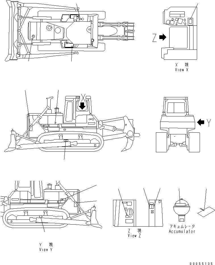 Табличка безопасности 175-98-13980 KOMATSU