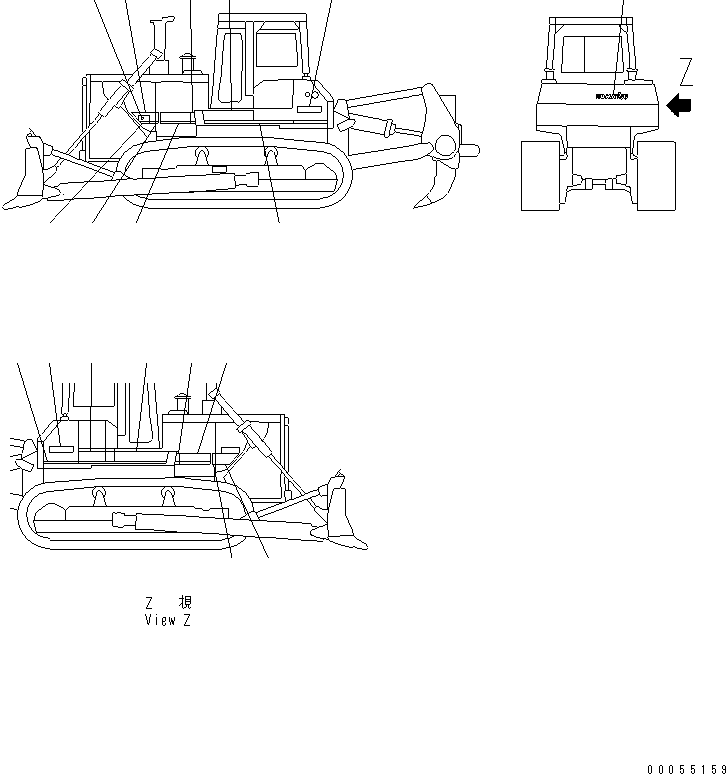 STRIPE,R.H. (COLD TERRAIN SPEC.) 175-98-41171 KOMATSU