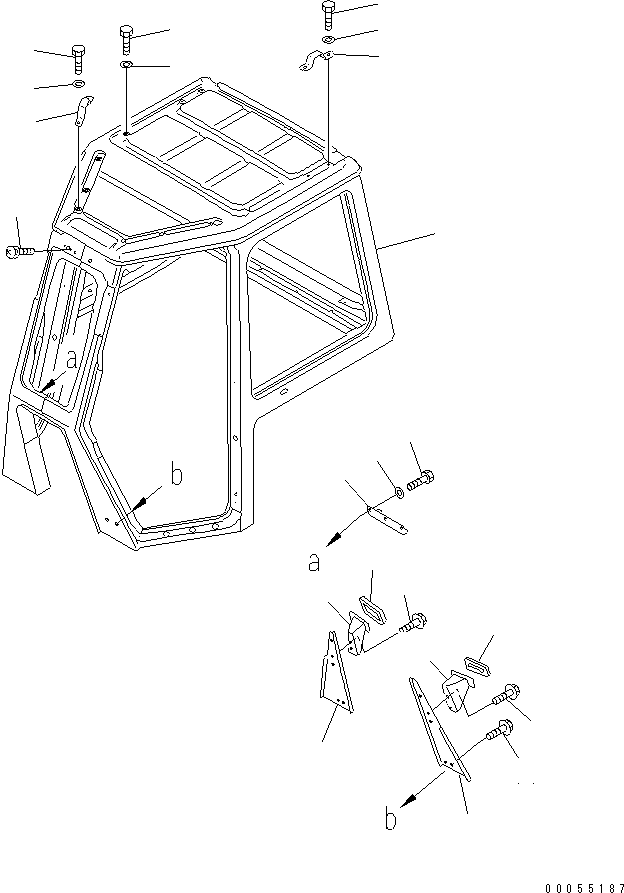 Кабина в сборе 14X-911-0970 KOMATSU