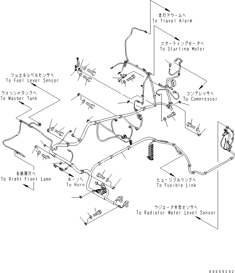 Жгут проводов 21K-06-72222 KOMATSU
