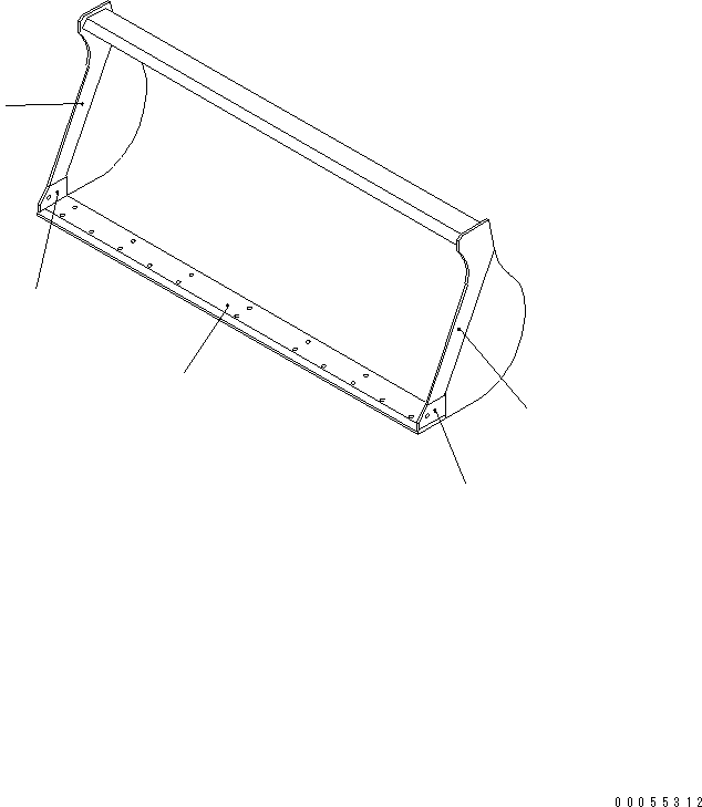 EDGE (WELDED) 415-70-12121 KOMATSU